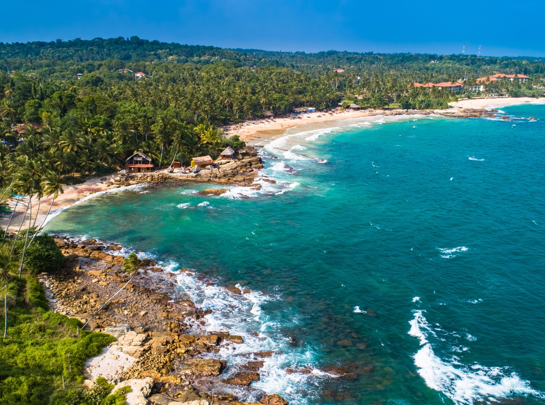 quiet beach Sri Lanka southern coast