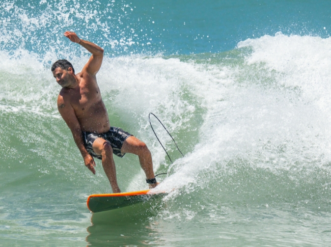 Surfing in Arugambay
