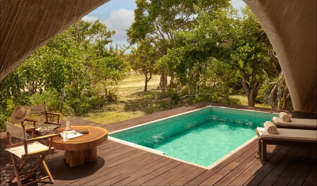 safari tents with private pools in sri lanka